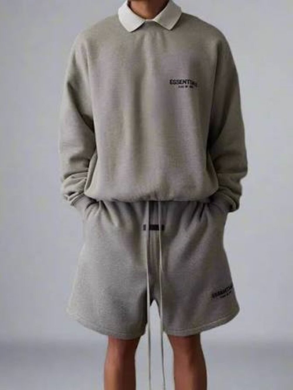 NEW Essentials Fear of God Dark Oatmeal Sweat Shorts Size XS